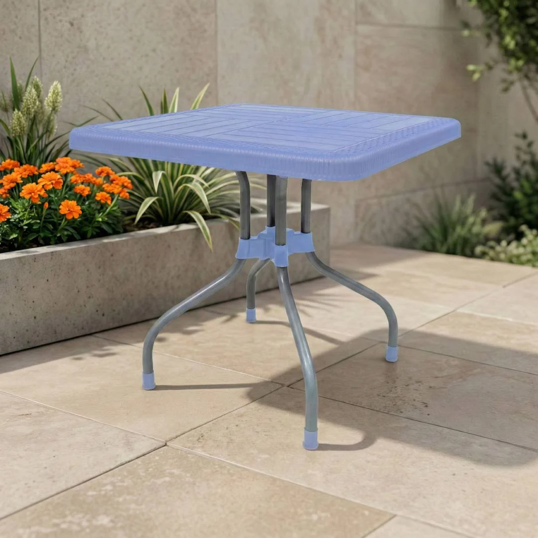 SAAB SP-246 Lexus Prince Square Table with Silver Legs - Image 3