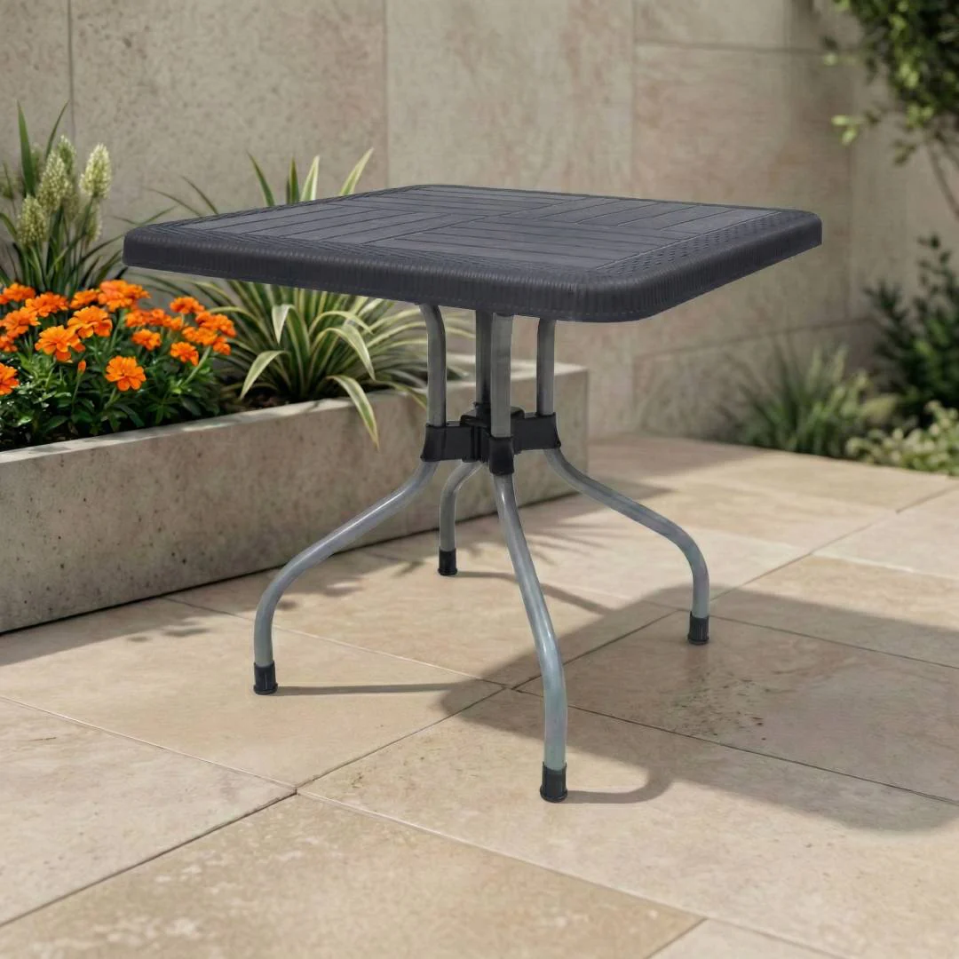 SAAB SP-246 Lexus Prince Square Table with Silver Legs - Image 4