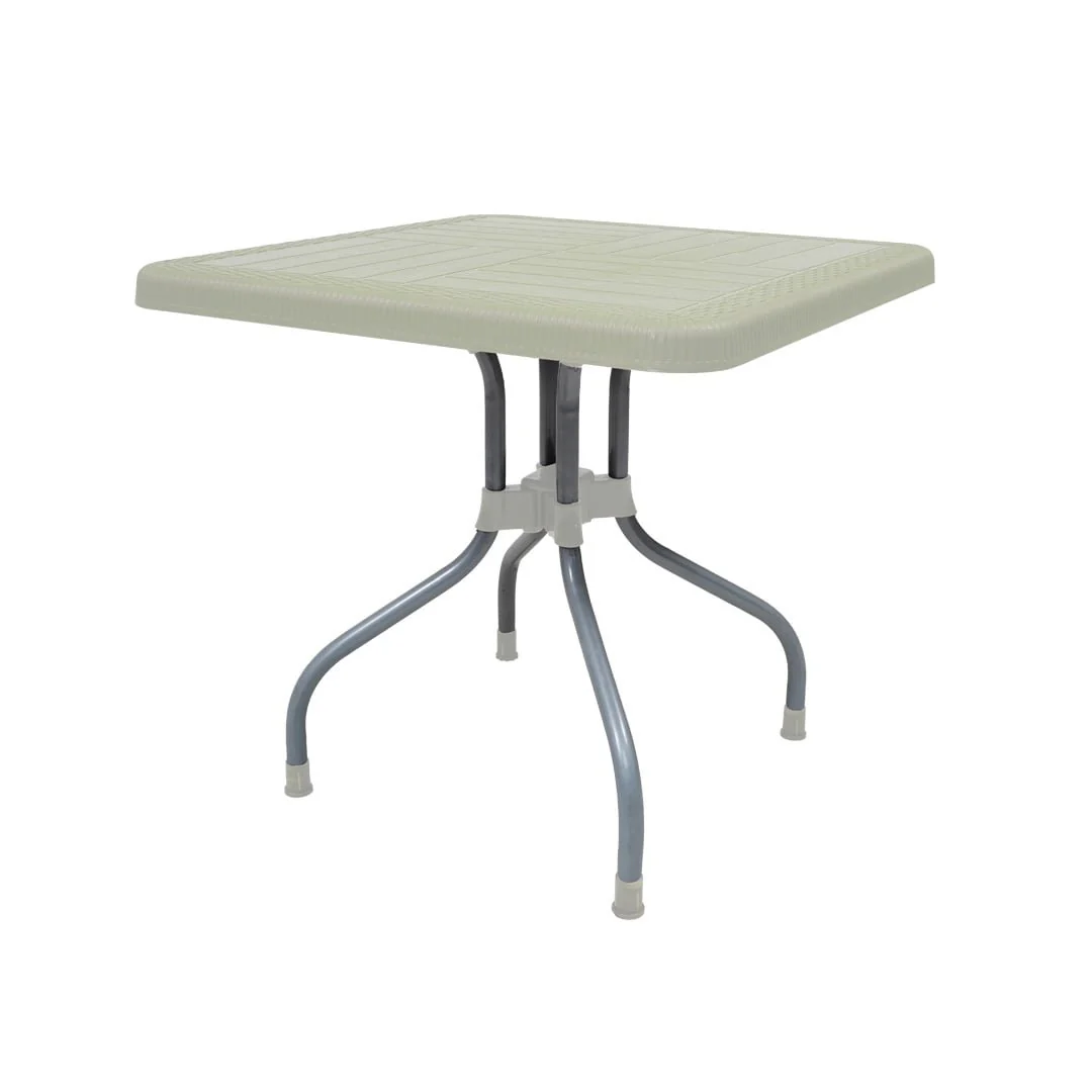 SAAB SP-246 Lexus Prince Square Table with Silver Legs - Image 8