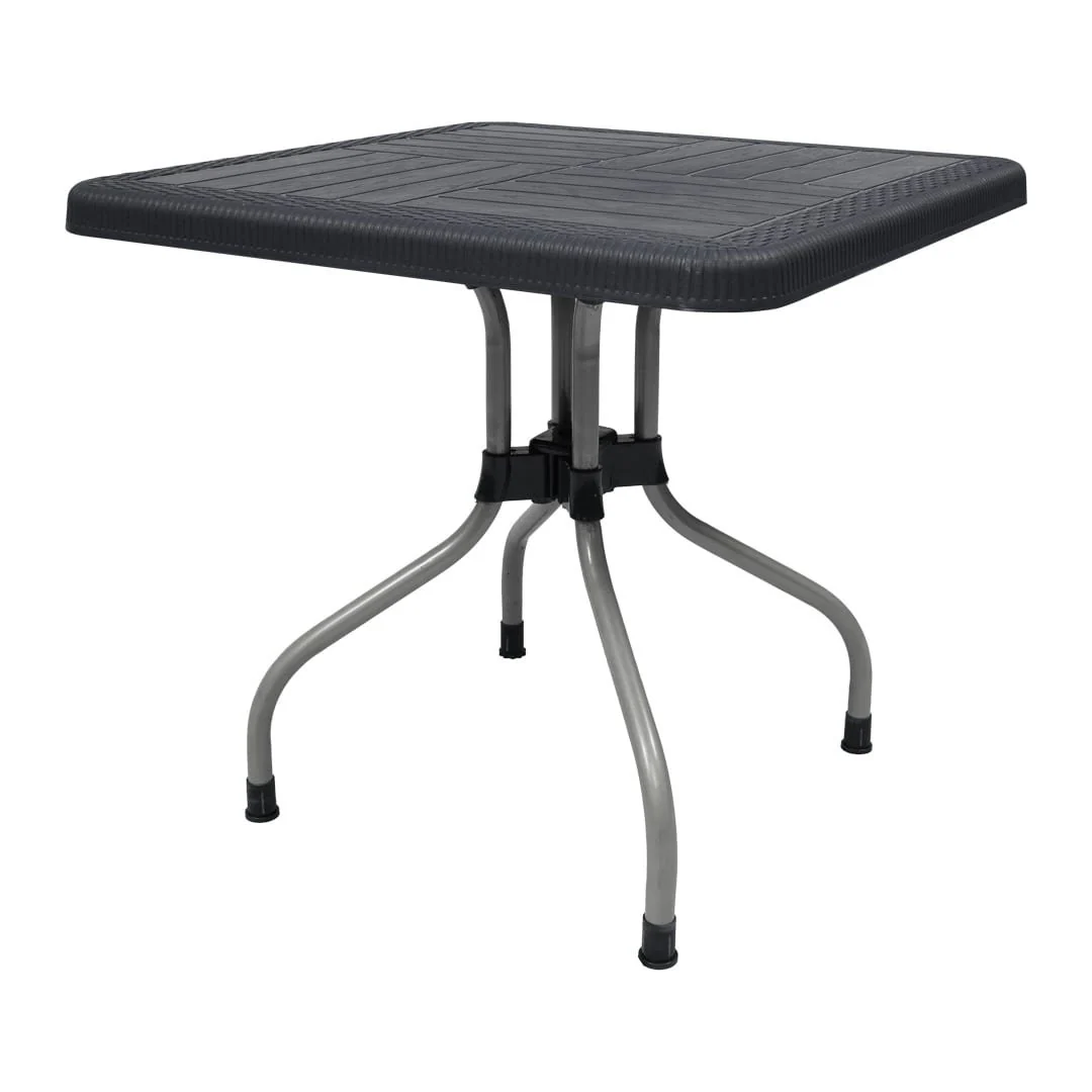 SAAB SP-246 Lexus Prince Square Table with Silver Legs - Image 9