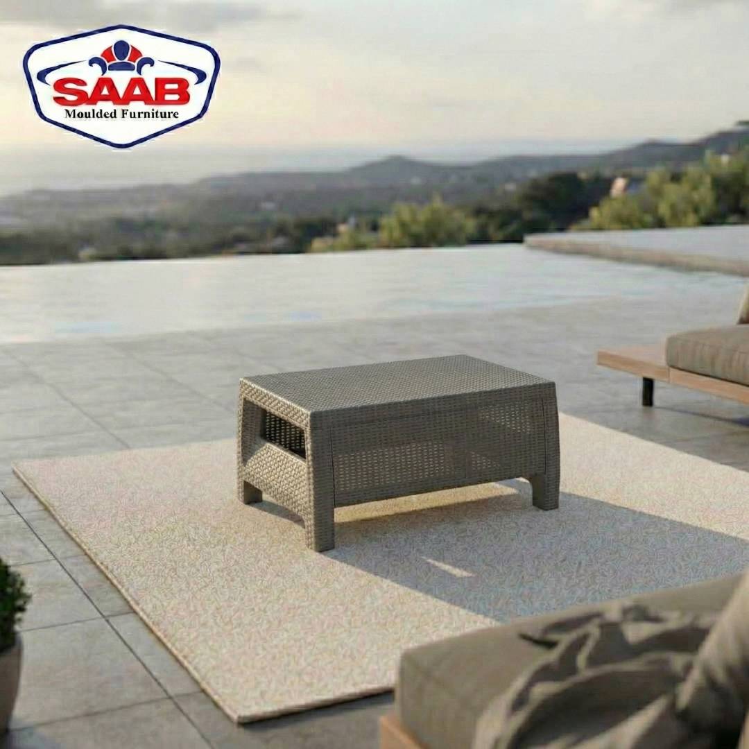 SAAB SP-371 Newly Designed Pure Plastic Single Shelf Rattan Table From SAAB - Image 3