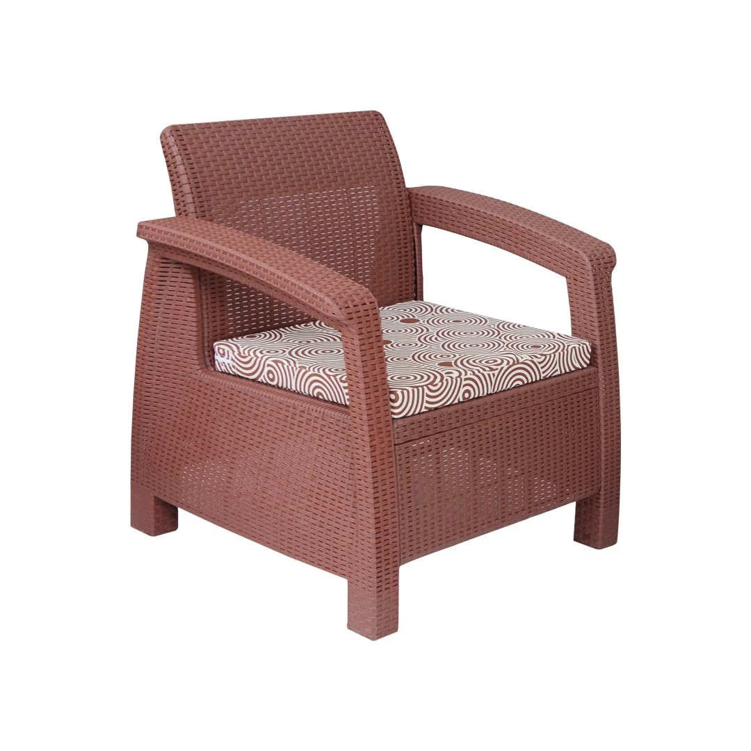 SAAB Newly Designed Rattan Allegra Single Seater Sofa with Printed Cushions SAAB SP-372 - Image 6