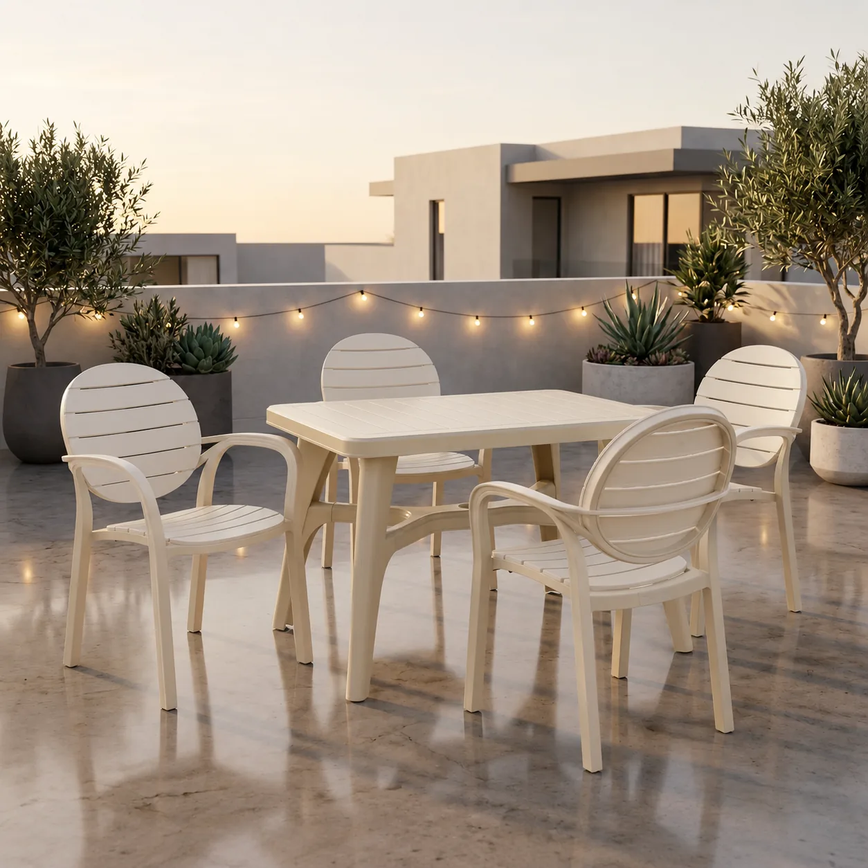 SPECTRUM PATTI CHAIRS SET MODEL SP-675 CHAIRS AND TABLE - Image 14