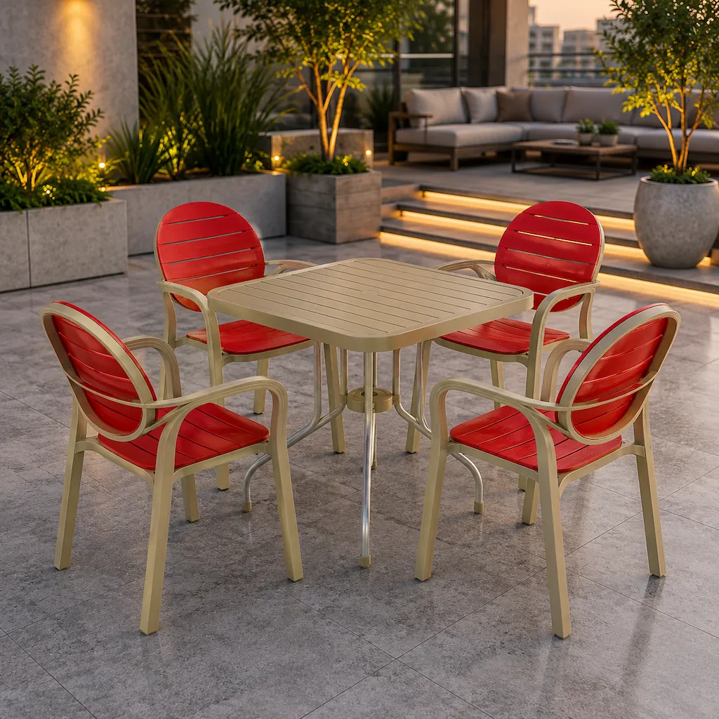 SPECTRUM PATTI CHAIRS SET MODEL SP-675 CHAIRS AND TABLE - Image 15