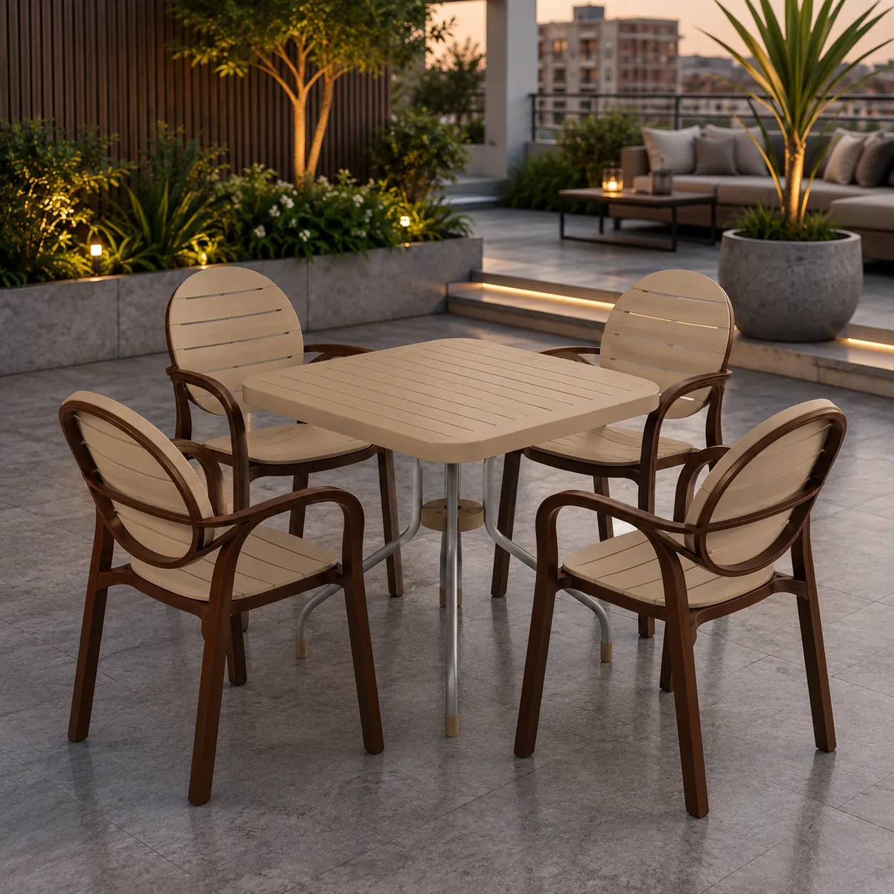 SPECTRUM PATTI CHAIRS SET MODEL SP-675 CHAIRS AND TABLE - Image 18