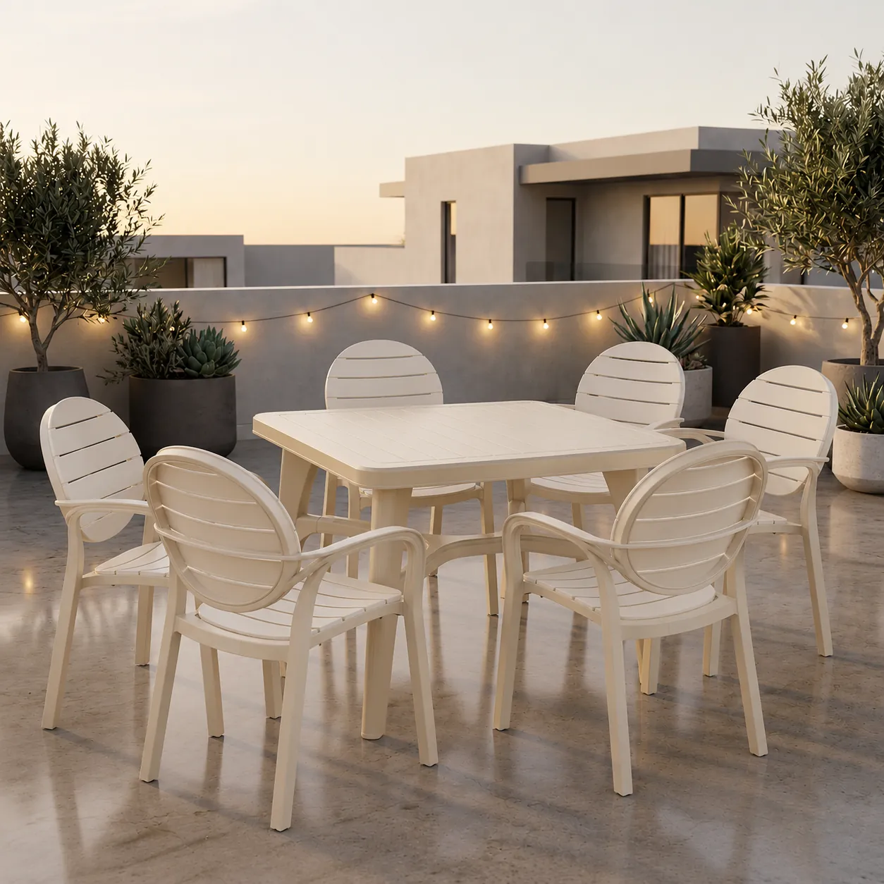 SPECTRUM PATTI CHAIRS SET MODEL SP-675 CHAIRS AND TABLE - Image 22