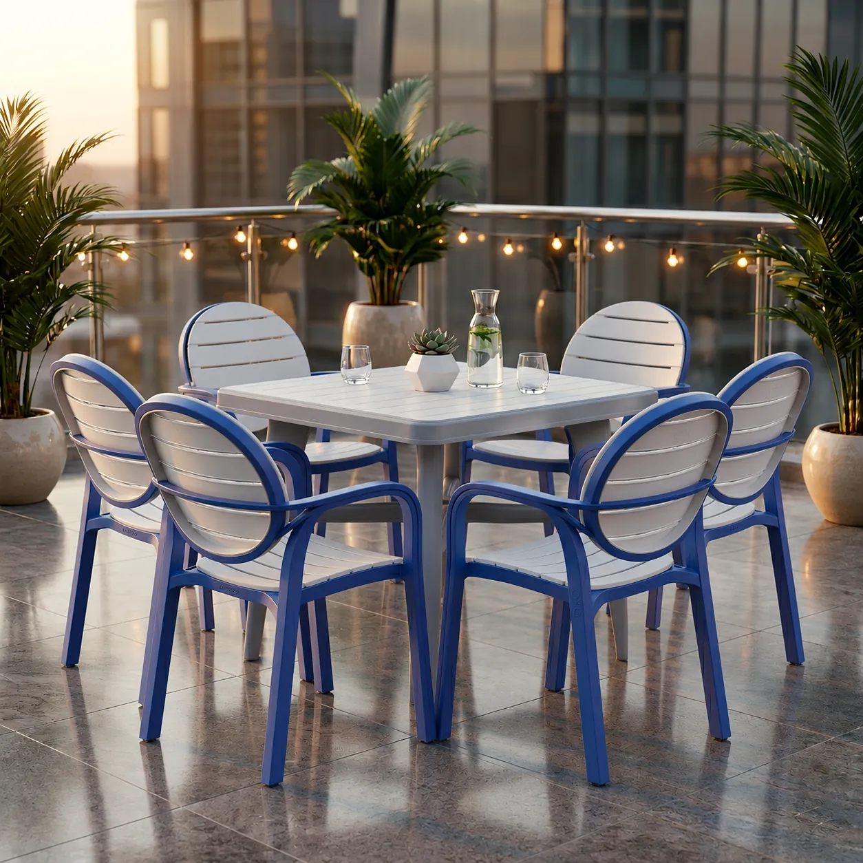 SPECTRUM PATTI CHAIRS SET MODEL SP-675 CHAIRS AND TABLE - Image 24