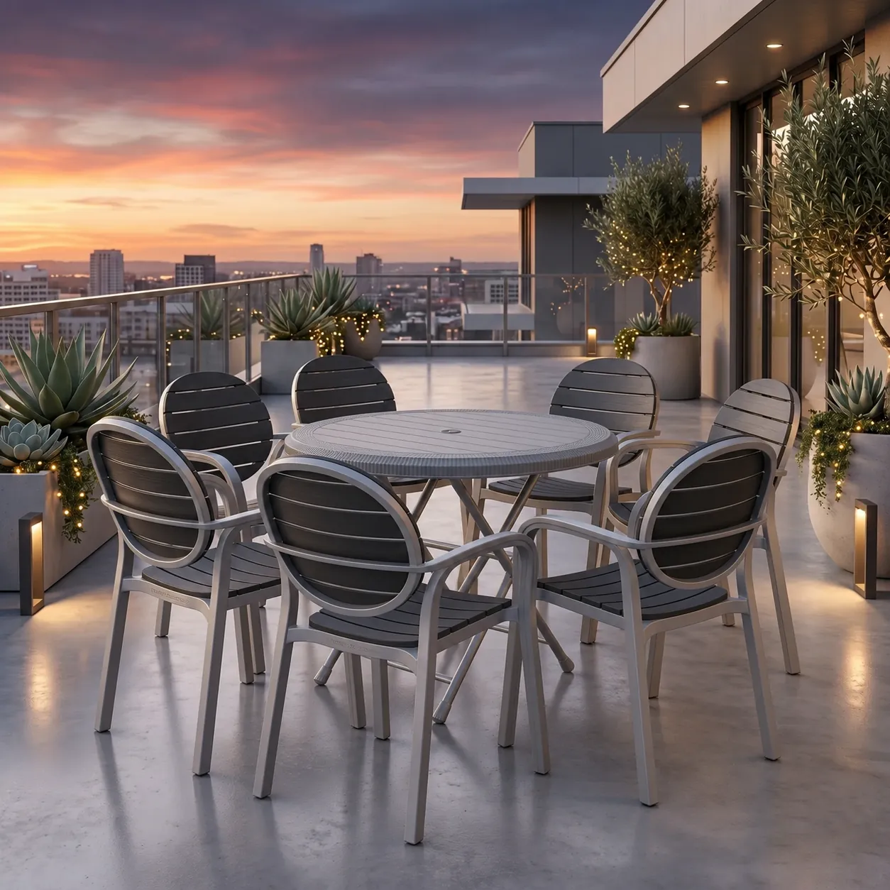 SPECTRUM PATTI CHAIRS SET MODEL SP-675 CHAIRS AND TABLE - Image 25