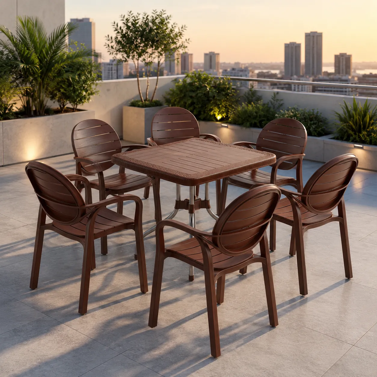 SPECTRUM PATTI CHAIRS SET MODEL SP-675 CHAIRS AND TABLE - Image 26