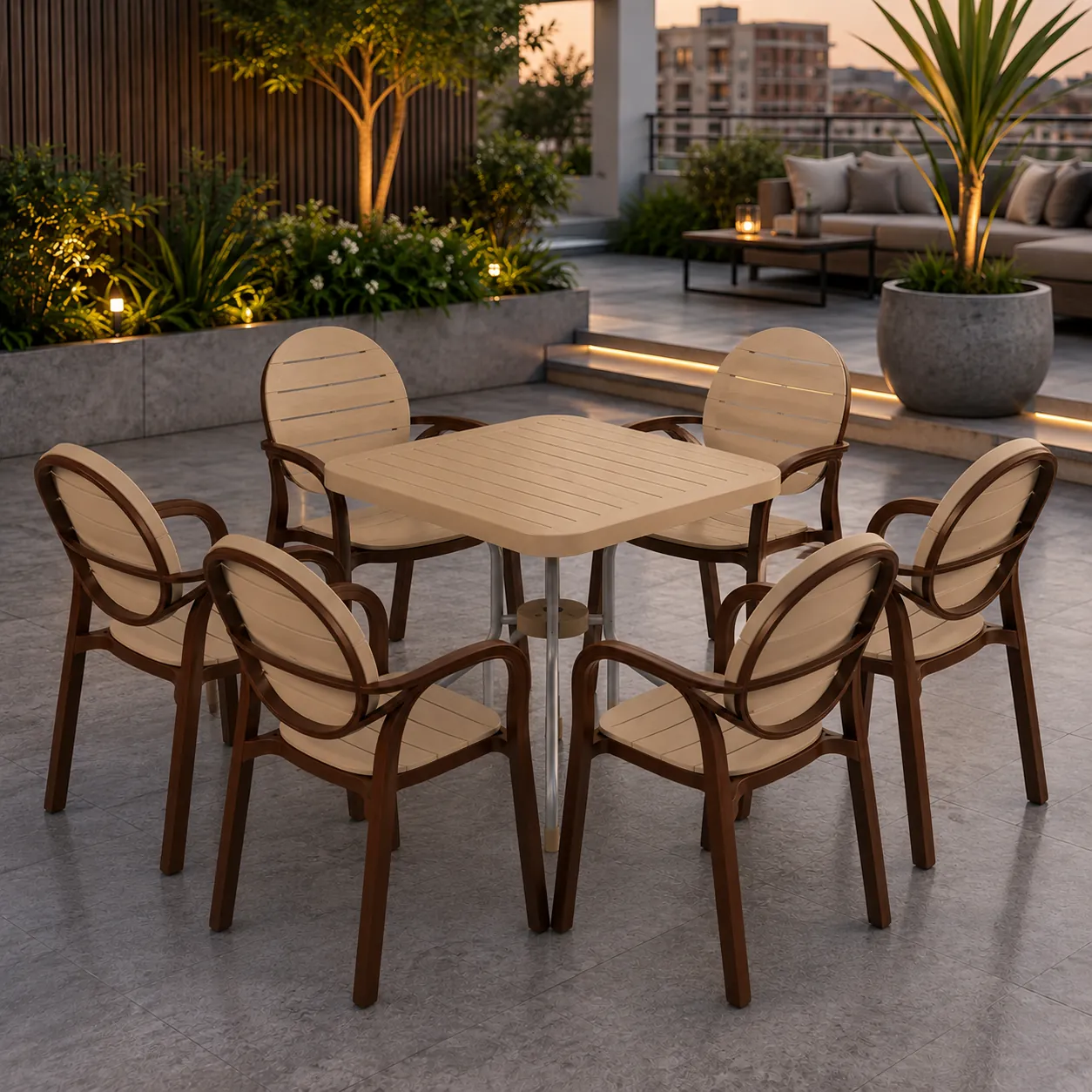 SPECTRUM PATTI CHAIRS SET MODEL SP-675 CHAIRS AND TABLE - Image 29
