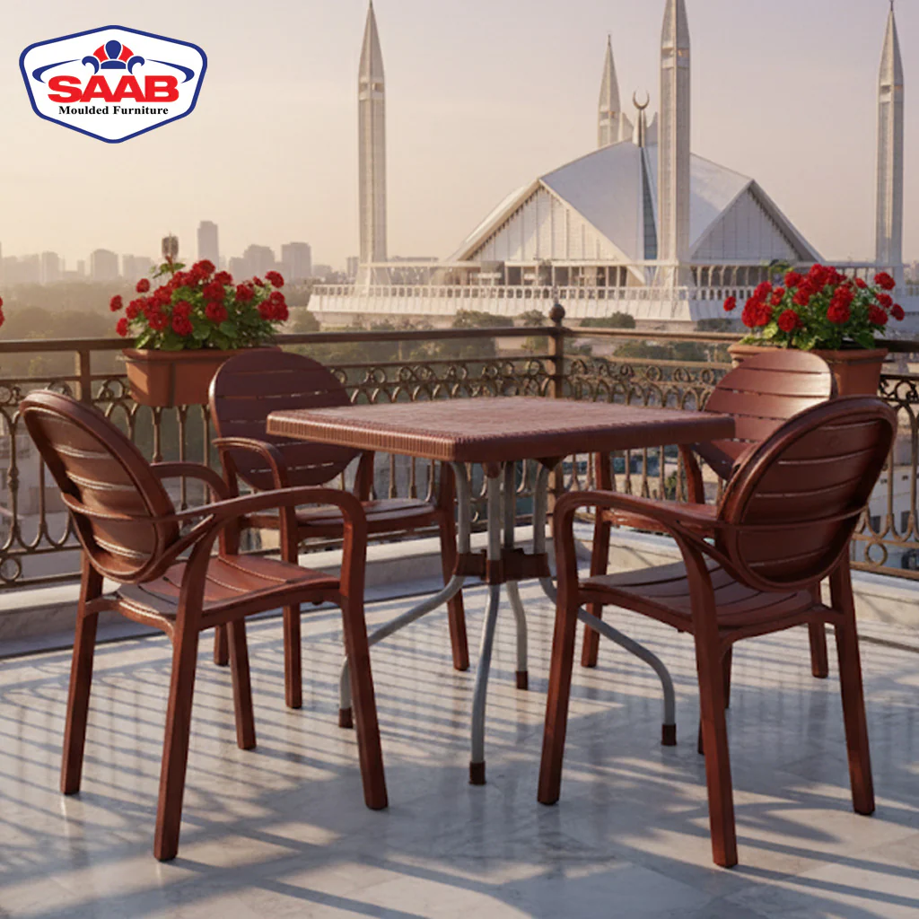 SPECTRUM PATTI CHAIRS SET MODEL SP-675 CHAIRS AND TABLE - Image 9