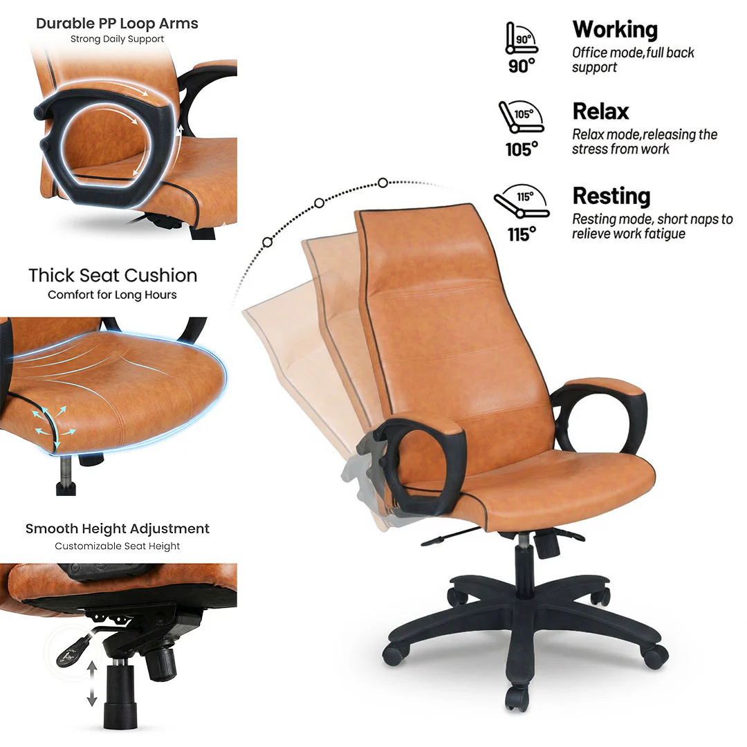 Sprinter High Back Revolving Chair Model S-528-L From SAAB Pakistan - Image 3