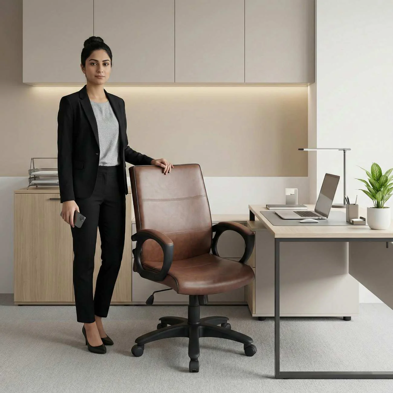 Sprinter S-529-L Low Back Revolving Chair From SAAB - Image 2