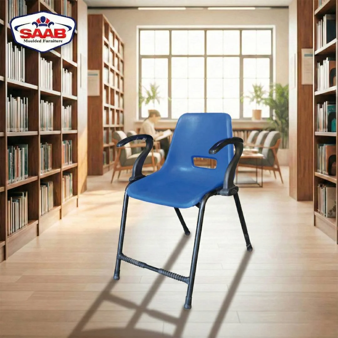 Steel Plastic Holo Shell Big Chair with Arms SAAB S-204-A
