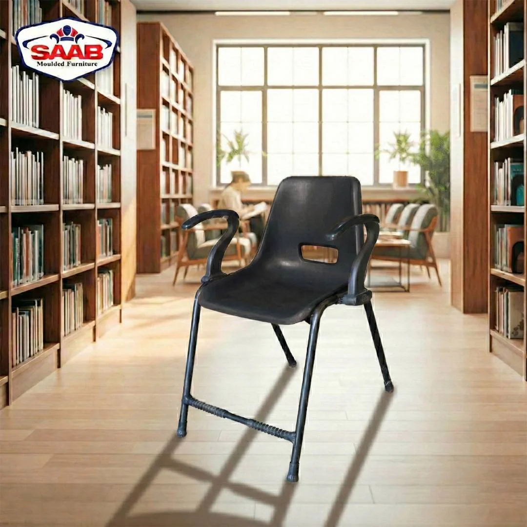 Steel Plastic Holo Shell Big Chair with Arms SAAB S-204-A - Image 2