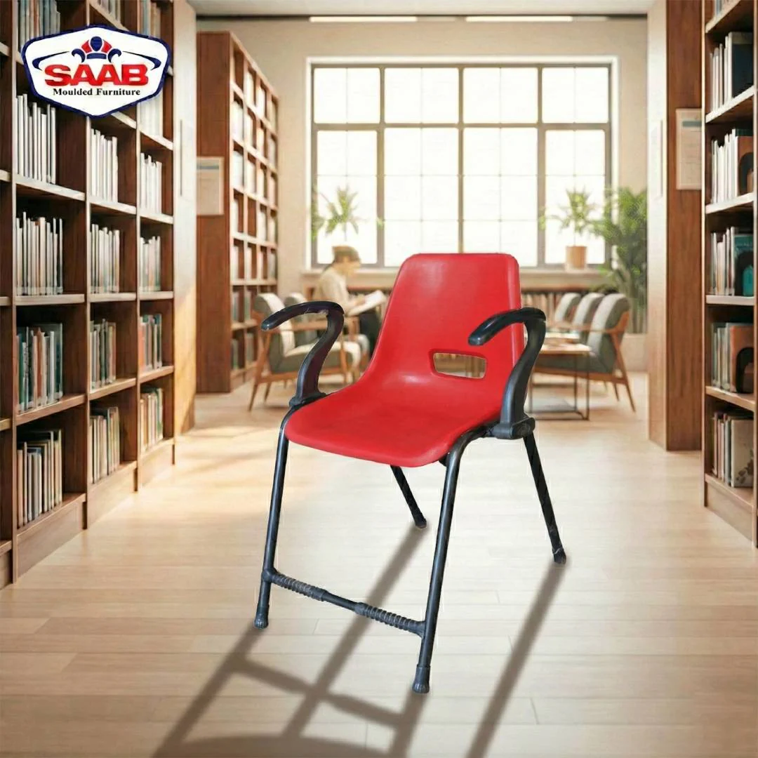Steel Plastic Holo Shell Big Chair with Arms SAAB S-204-A - Image 3