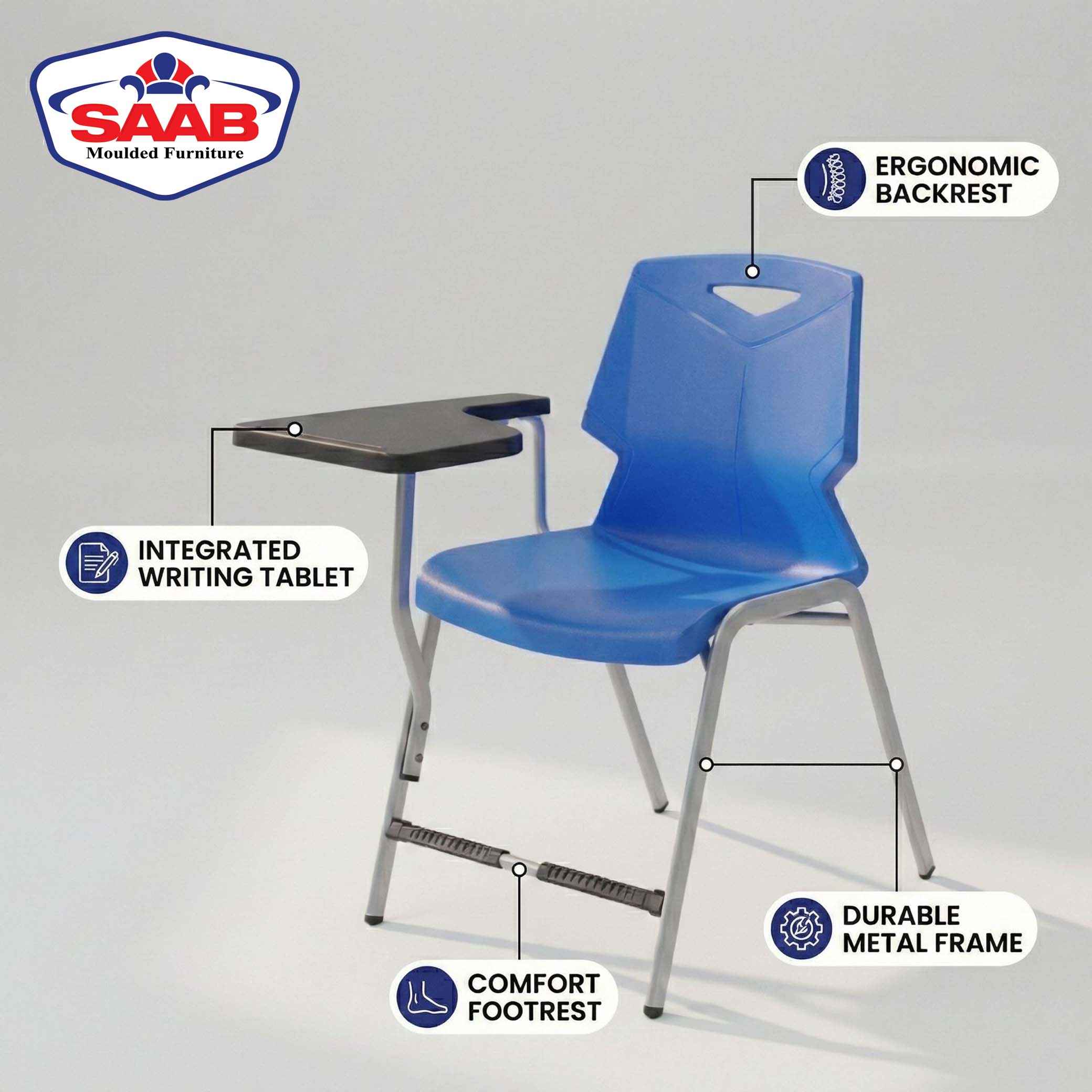 Green Shell Study Chair S-195-S - Image 6