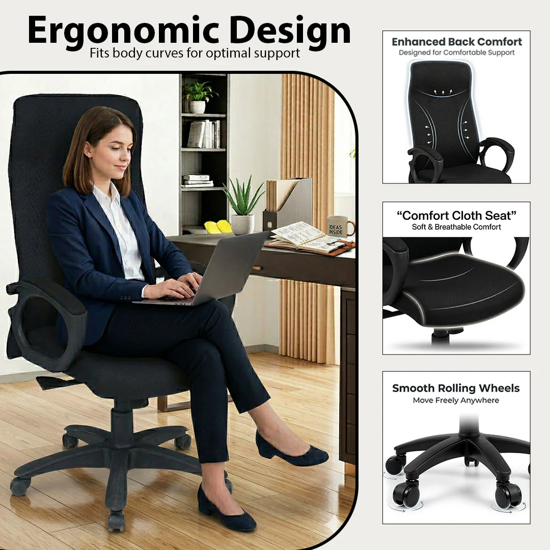 High-Back Ergonomic Executive Office Chair SAAB S-527 - Image 4