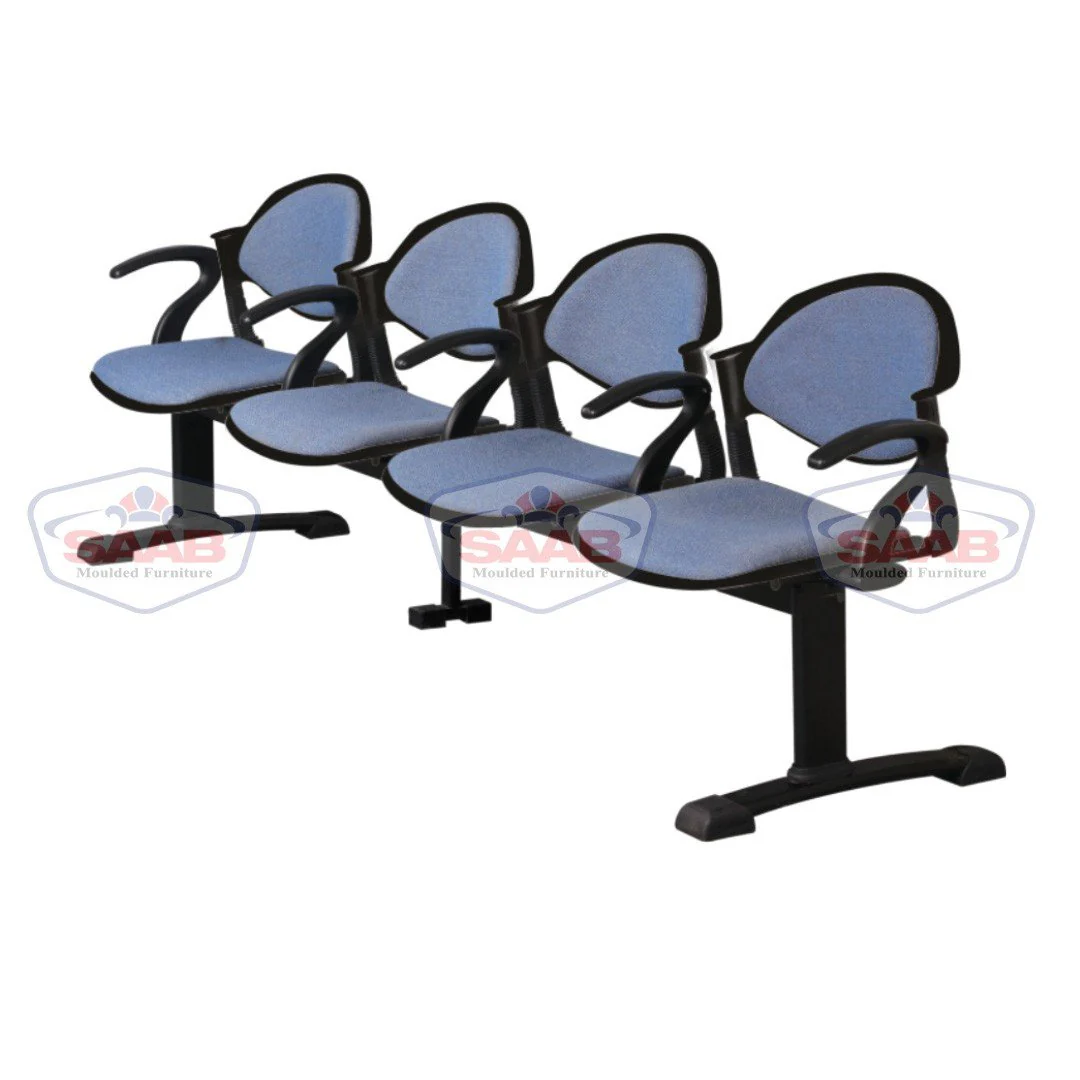 Visitor Sofa 4-Seater Double Channel with Cushion & Arms Model S-10-HAC - Image 4